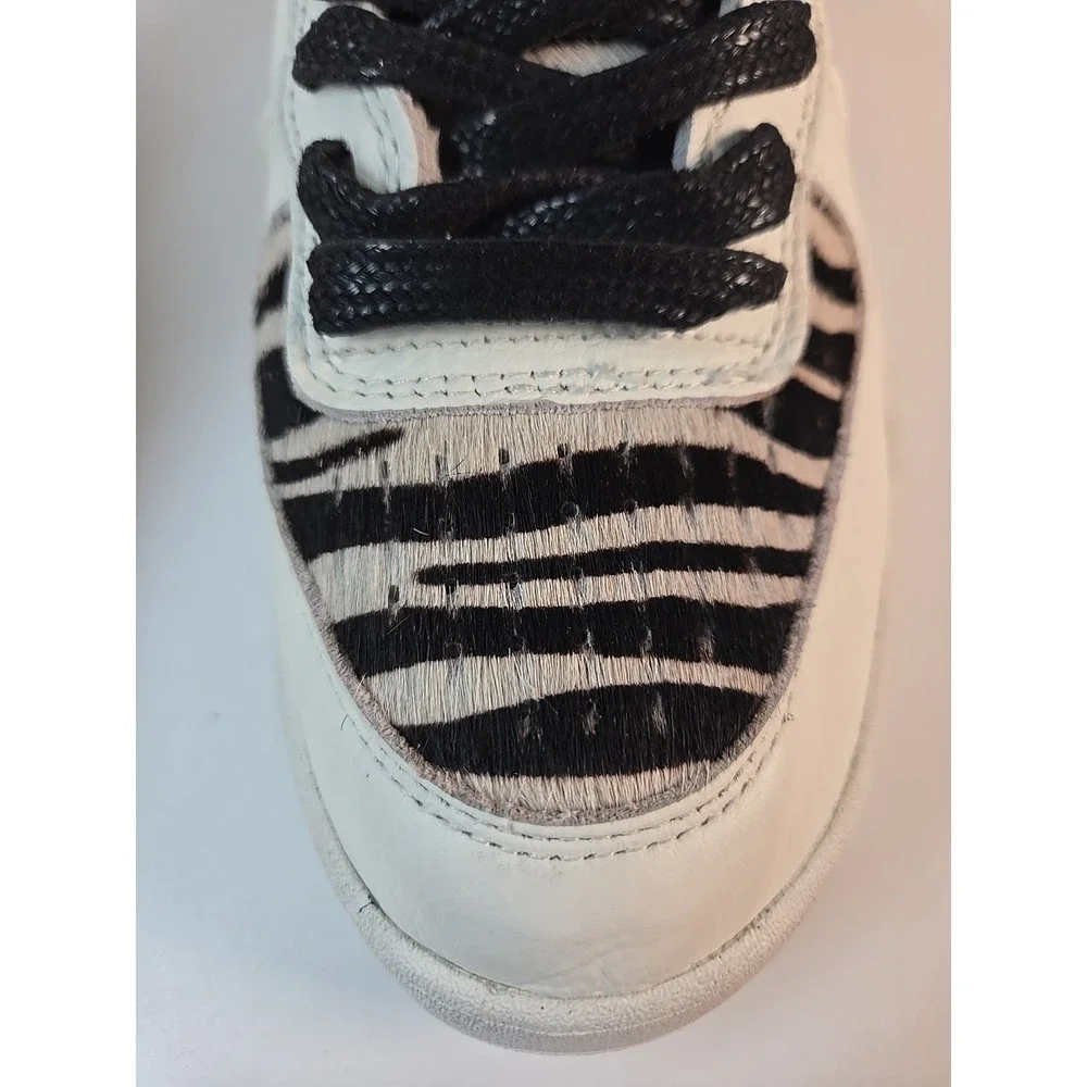 DIADORA HERITAGE MI Basket Row Cut Zebra Men Size 8, Woman 9.5